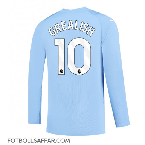 Manchester City Jack Grealish #10 Hemmatröja 2023-24 Långärmad